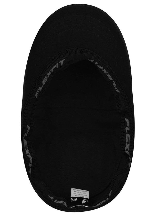 Kangol Cotton Twill Army Cap, Unisex Military-Style Hat, Black, Small/Medium - Image 5